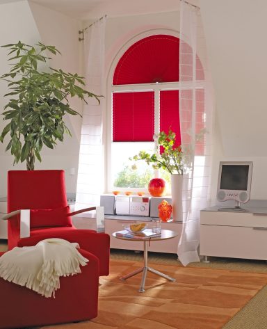 Plissee für Sonderform Fenster